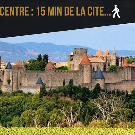 Wine Loft, Terrasse Et Vue Extraordinaire Sur La Cite Medievale Carcassone