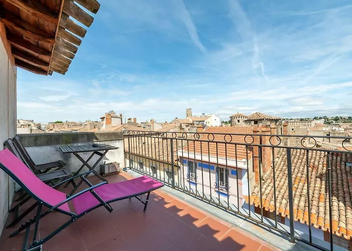 Wine Loft, Terrasse Et Vue Extraordinaire Sur La Cite Medievale Apartment