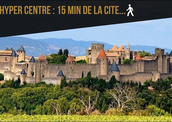 Wine Loft, Terrasse Et Vue Extraordinaire Sur La Cite Medievale Carcassonne